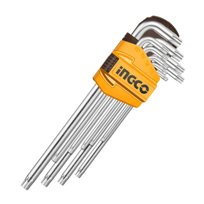 Juego de Llaves Torx Largas INGCO 9 Piezas
