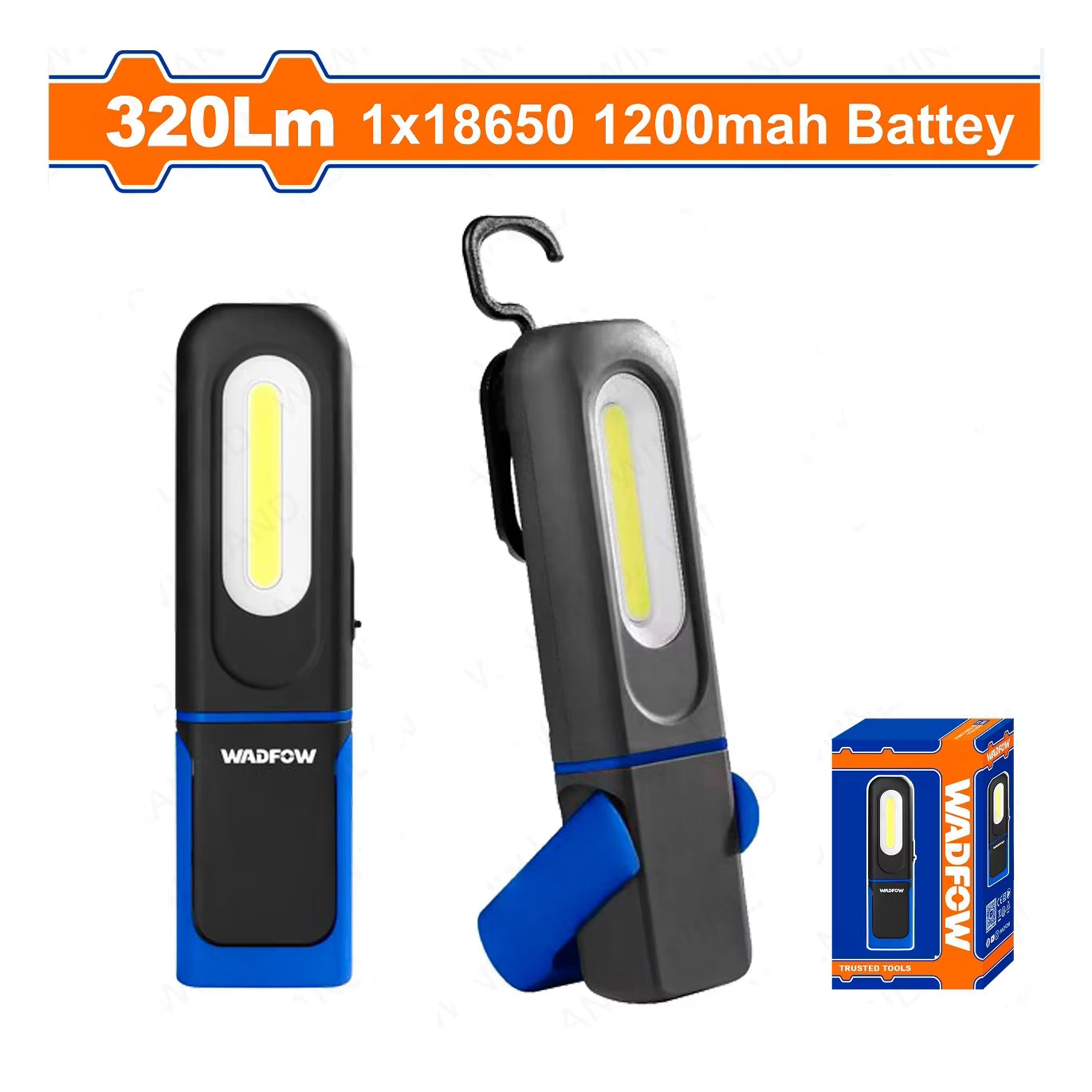 Linterna Led Recargable Wadfow 80-320 Lúmenes USB-C con Imán