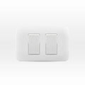Interruptor Doble 9/15 10A 250V Blanco