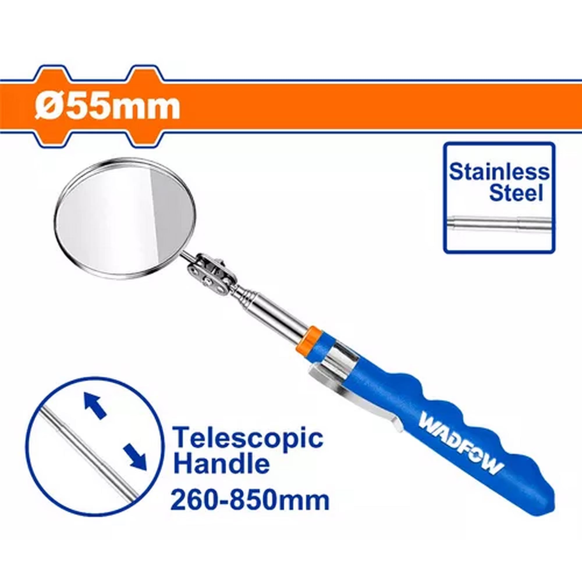 Espejo Telescópico Articulado Wadfow 55 mm