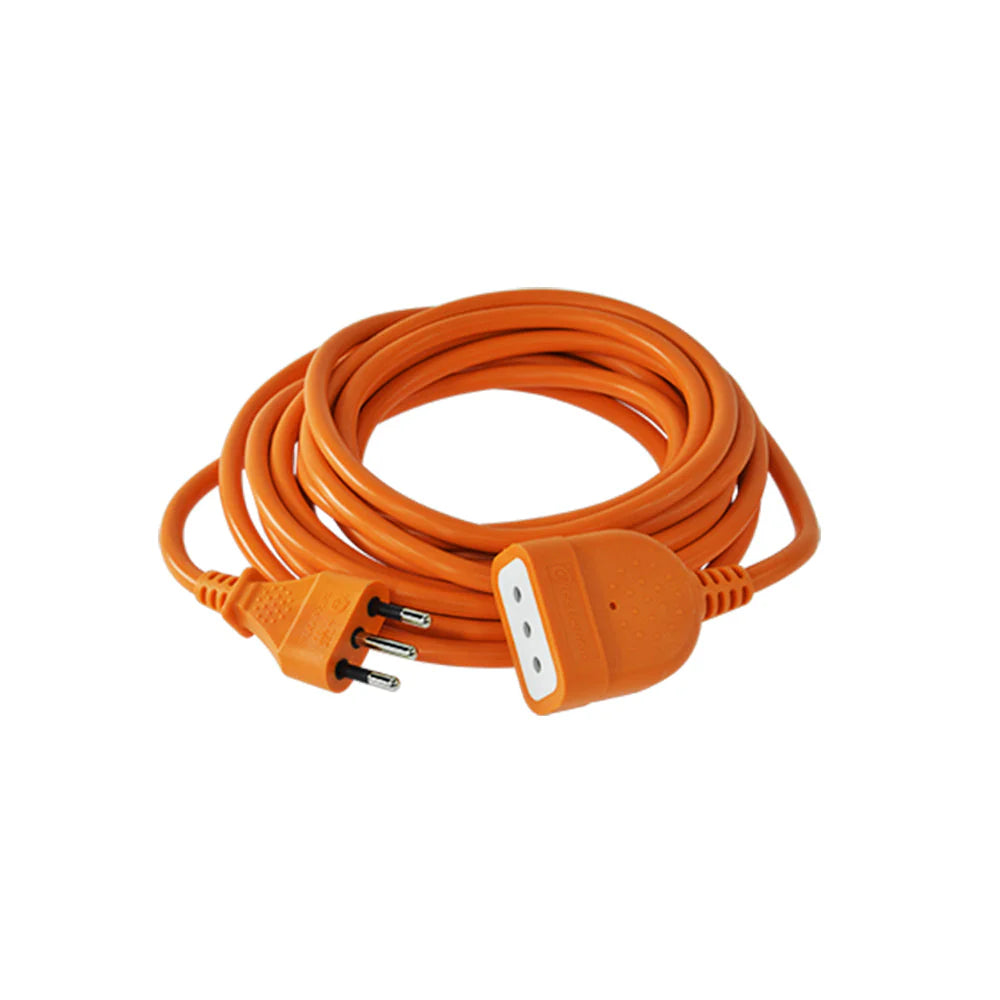Cable Extensión 10A 2P+T Naranjo