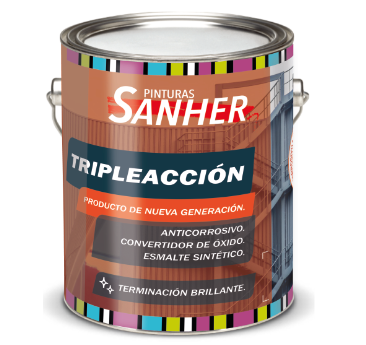 Esmalte Triple Acción Sanher 1/4 Galon