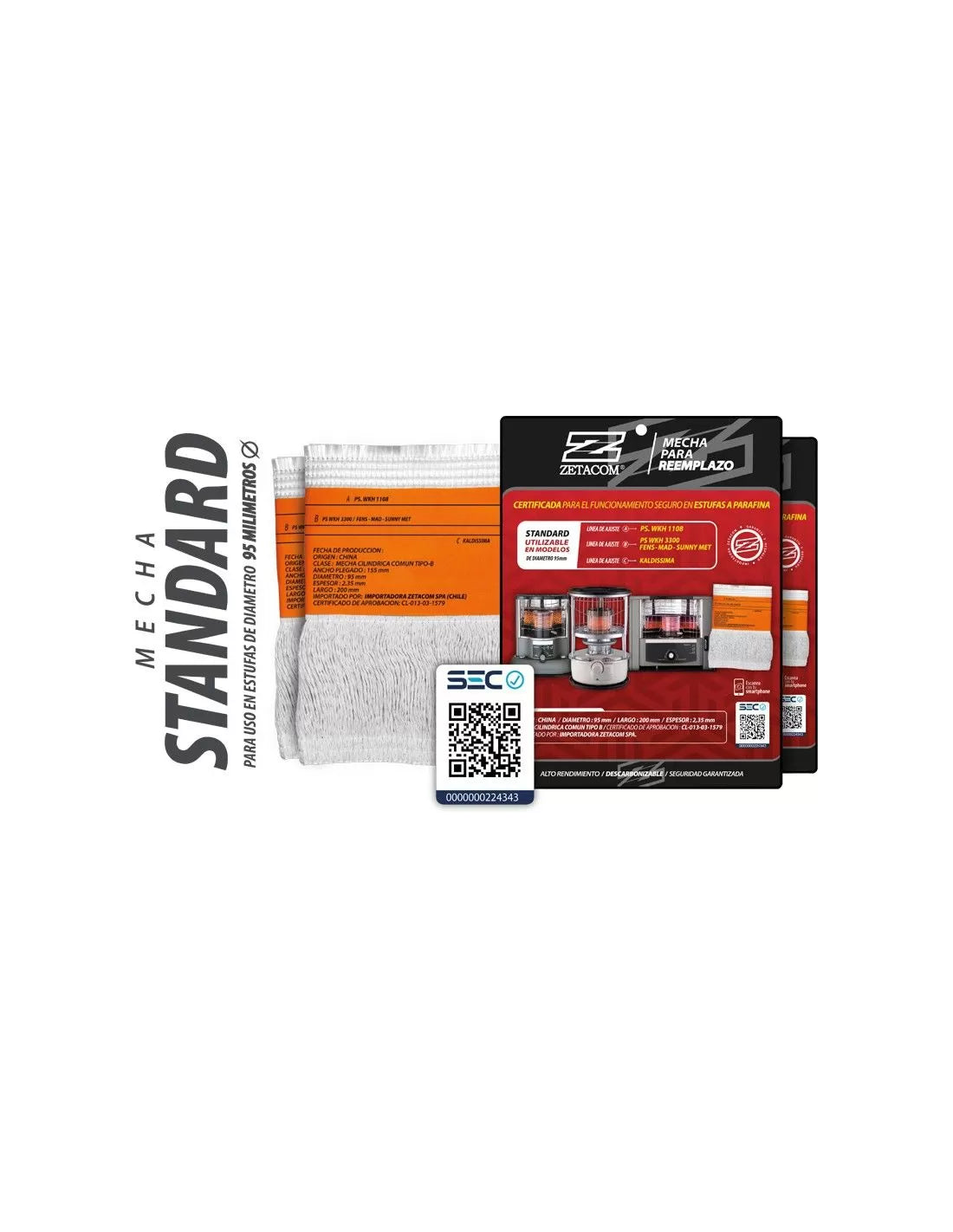 Mecha Standard para Estufas a Parafina 95 mm